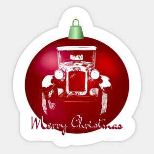 Austin Seven British vintage car monoblock Christmas ball special edition Sticker